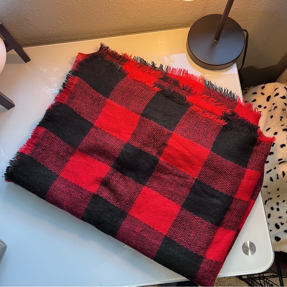 Buffalo Plaid Blanket Scarf